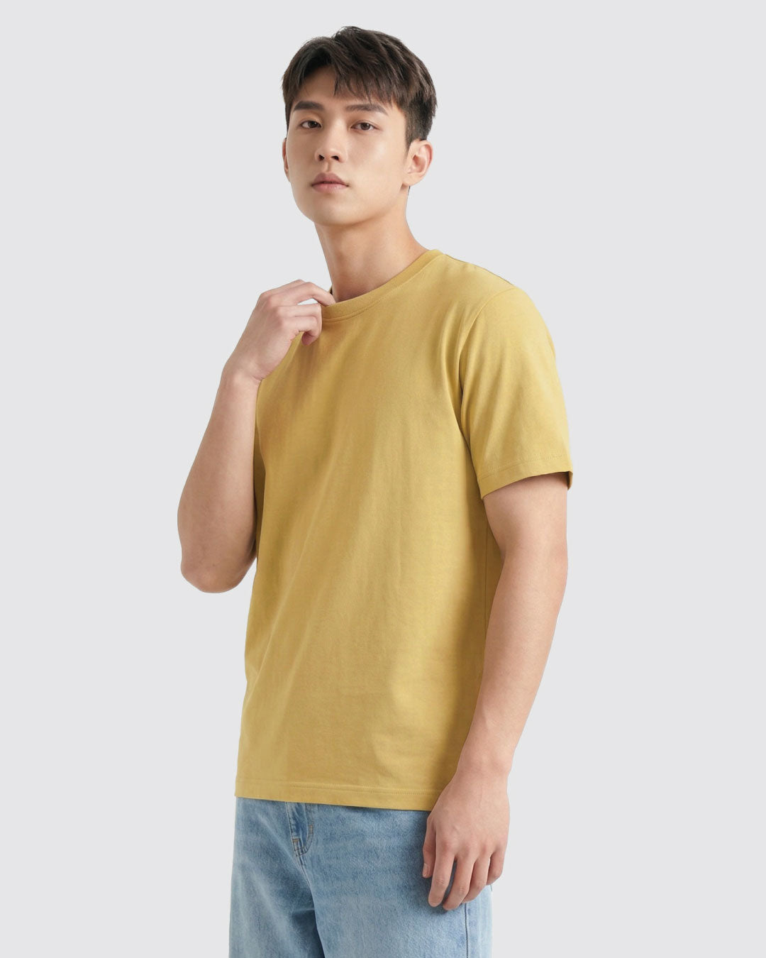 Men Premium Weight Cotton Crew Neck Tee (New Colour)