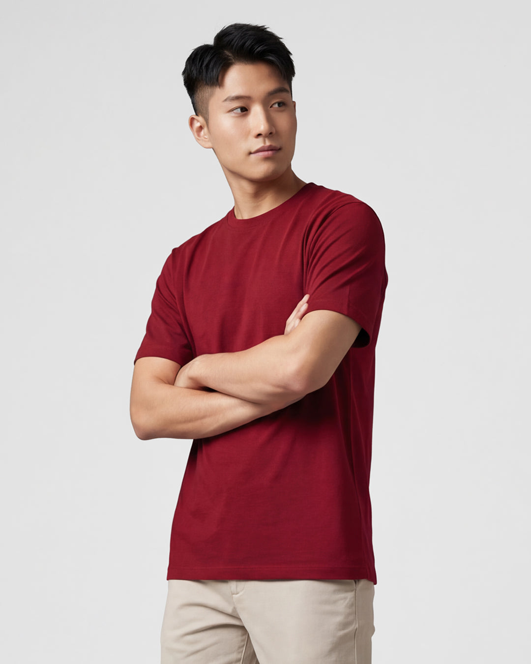 Men Premium Weight Cotton Crew Neck Tee (New Colour)