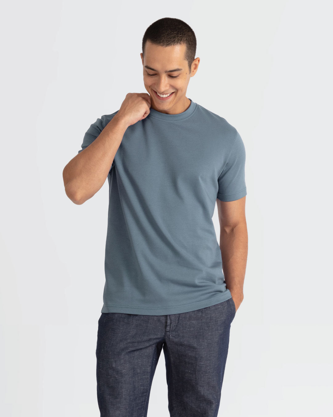 Men Premium Weight Cotton Crew Neck Tee (New Colour)