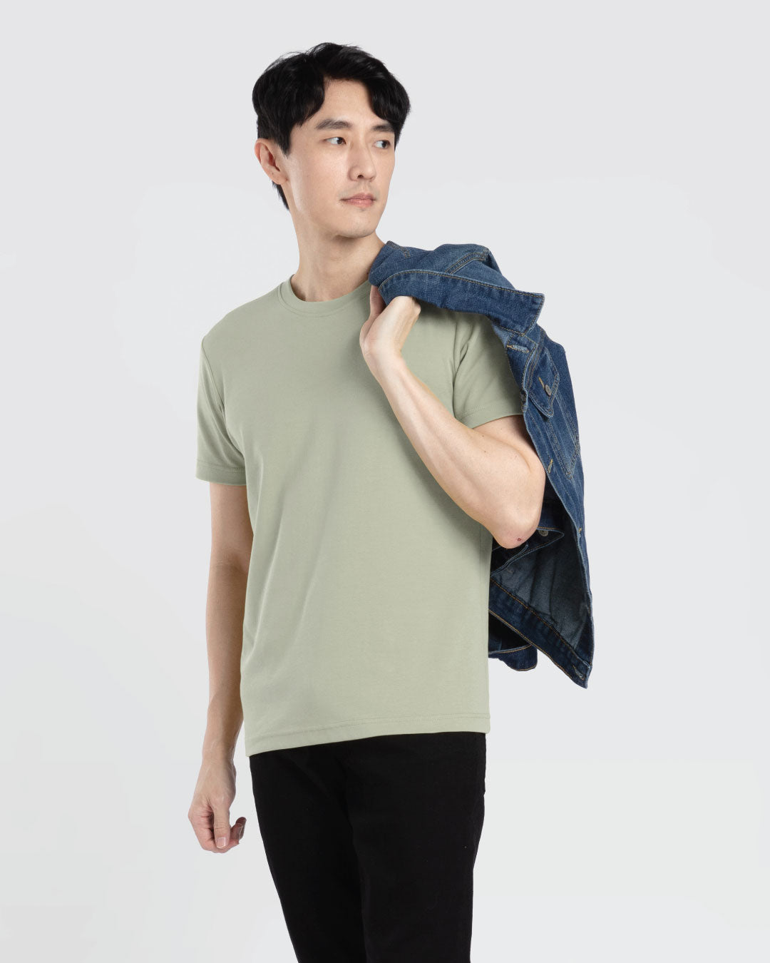 Men Premium Weight Cotton Crew Neck Tee (New Colour)