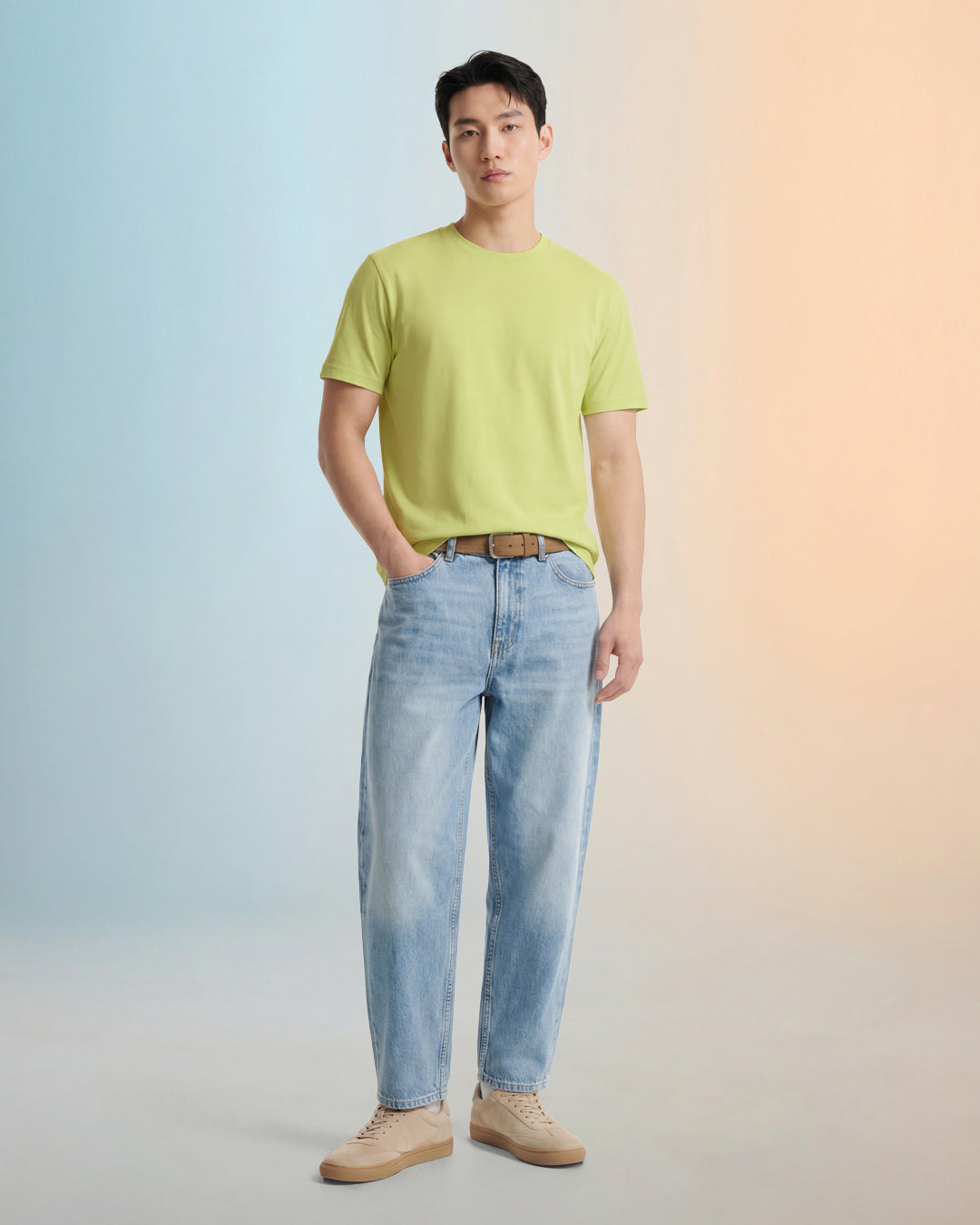 Men Premium Weight Cotton Crew Neck Tee (Seasonal)