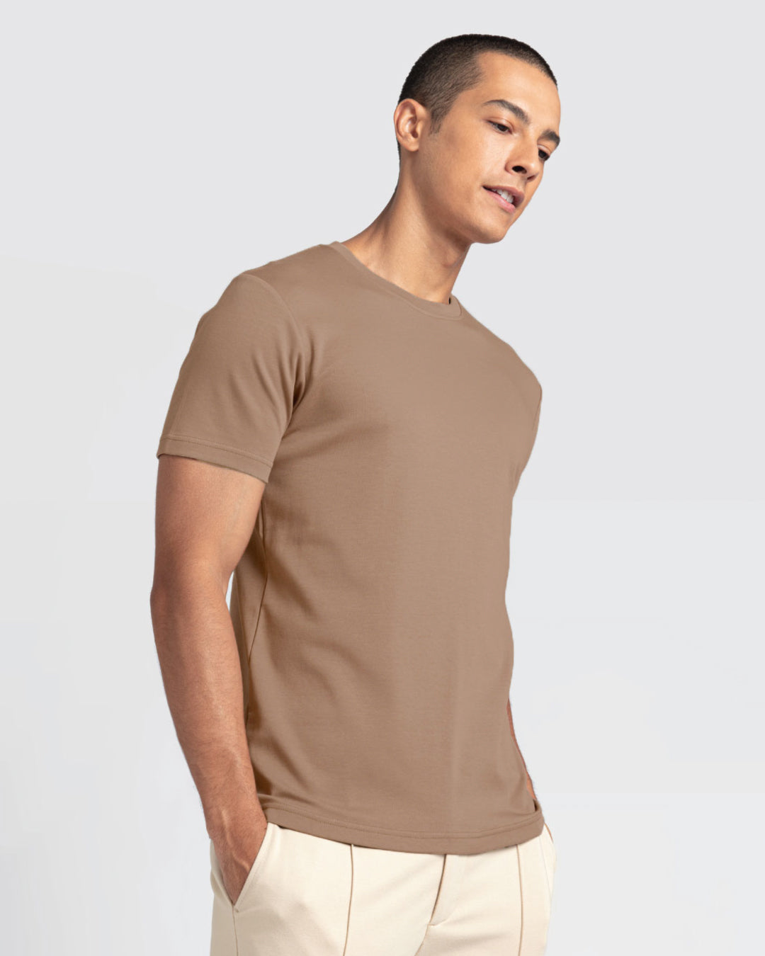 Men Premium Weight Cotton Crew Neck Tee (New Colour)