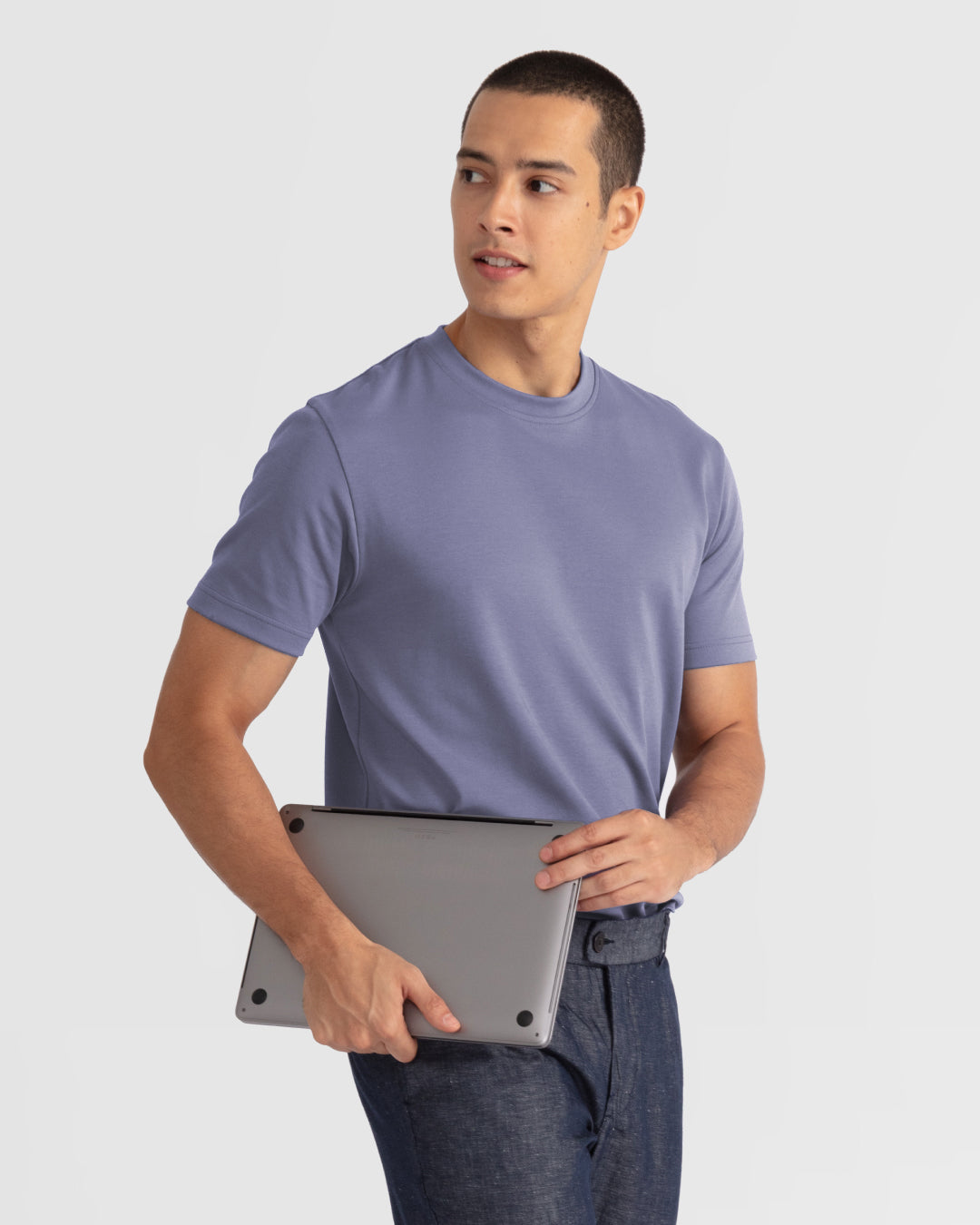 Men Premium Weight Cotton Crew Neck Tee (New Colour)