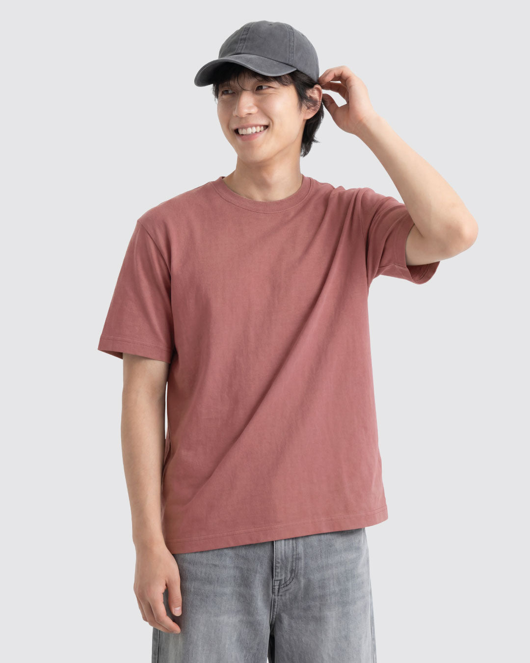 Men Premium Weight Cotton Crew Neck Tee (New Colour)