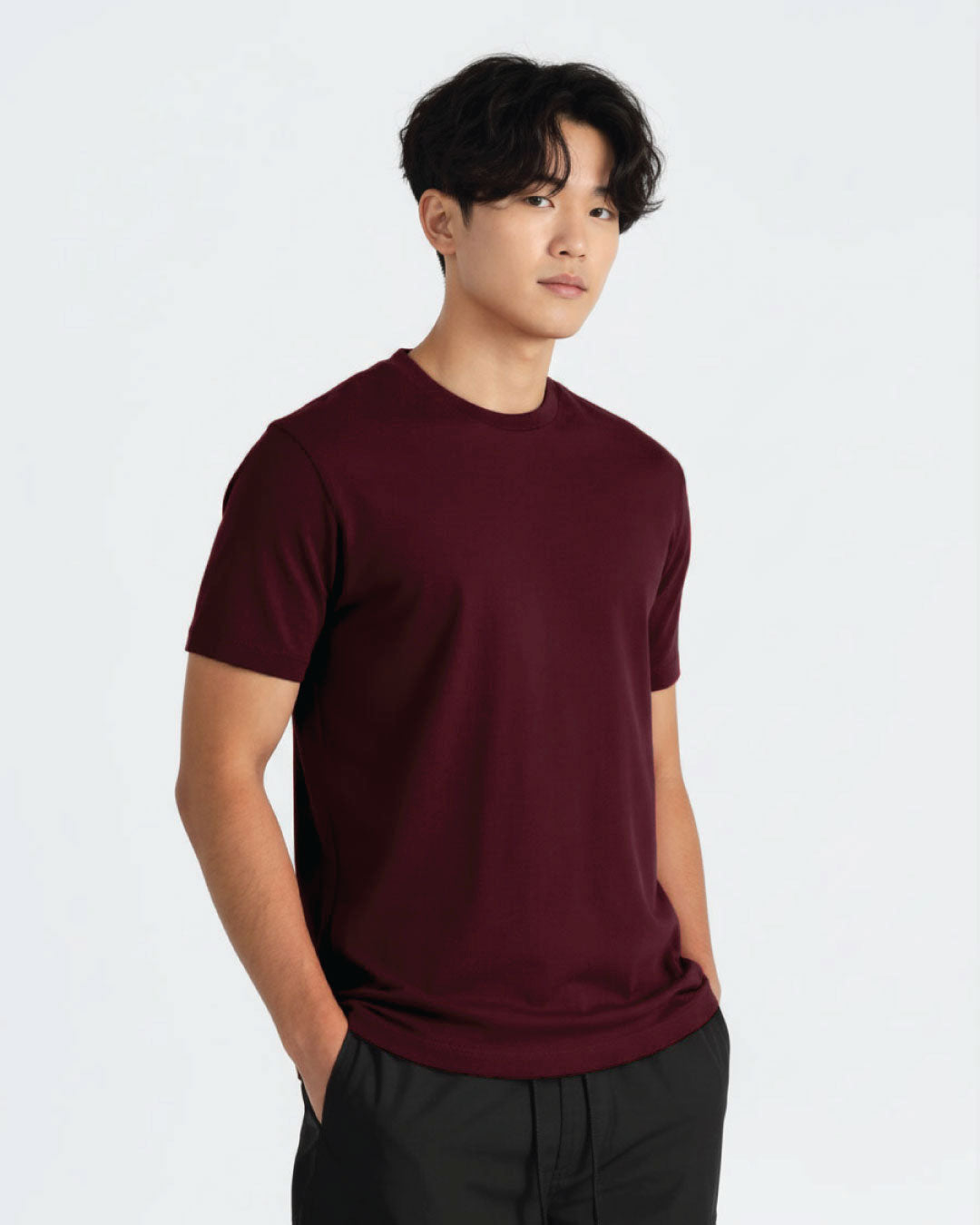 Men Premium Weight Cotton Crew Neck Tee (New Colour)