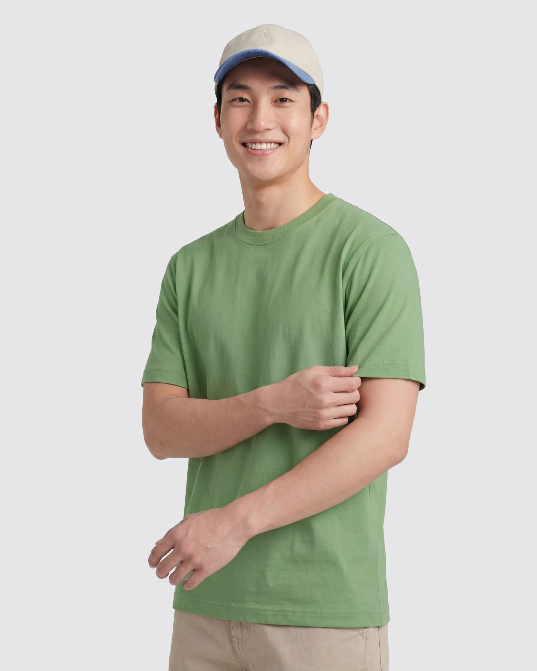 Men Premium Weight Cotton Crew Neck Tee (New Colour)