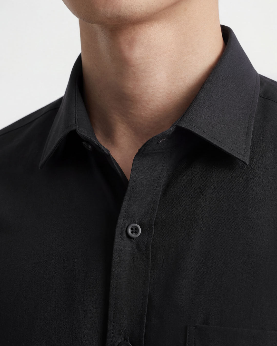Men Slim Fit Long Sleeve Formal Pocket Shirt