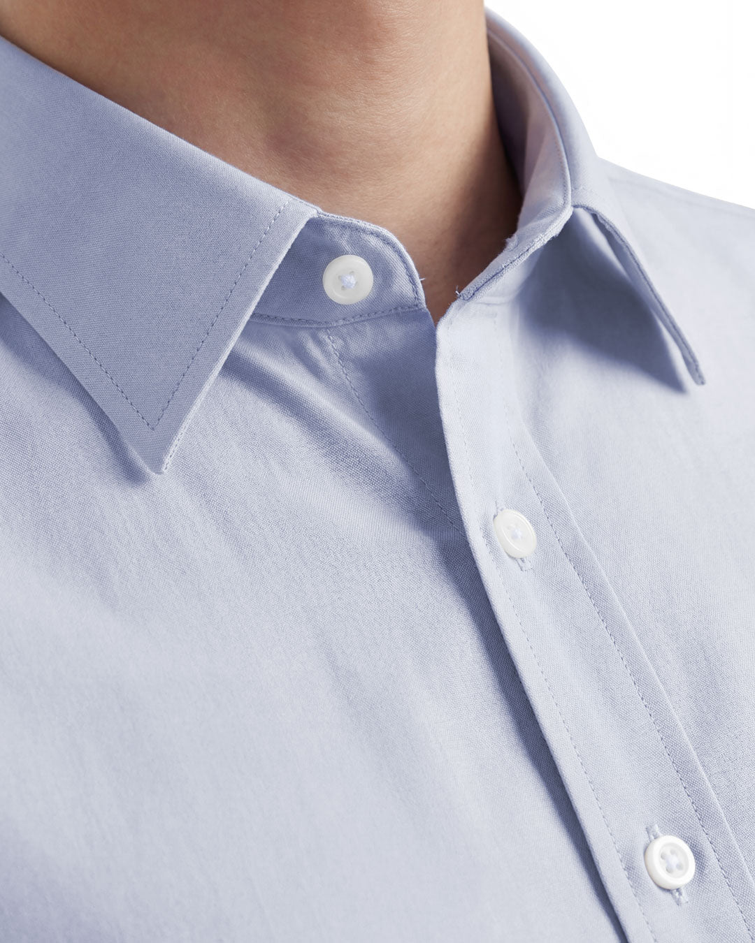 Men's Long Sleeve Classic Solid Dress Shirt With Pocket – Regular Fit (DBFL)