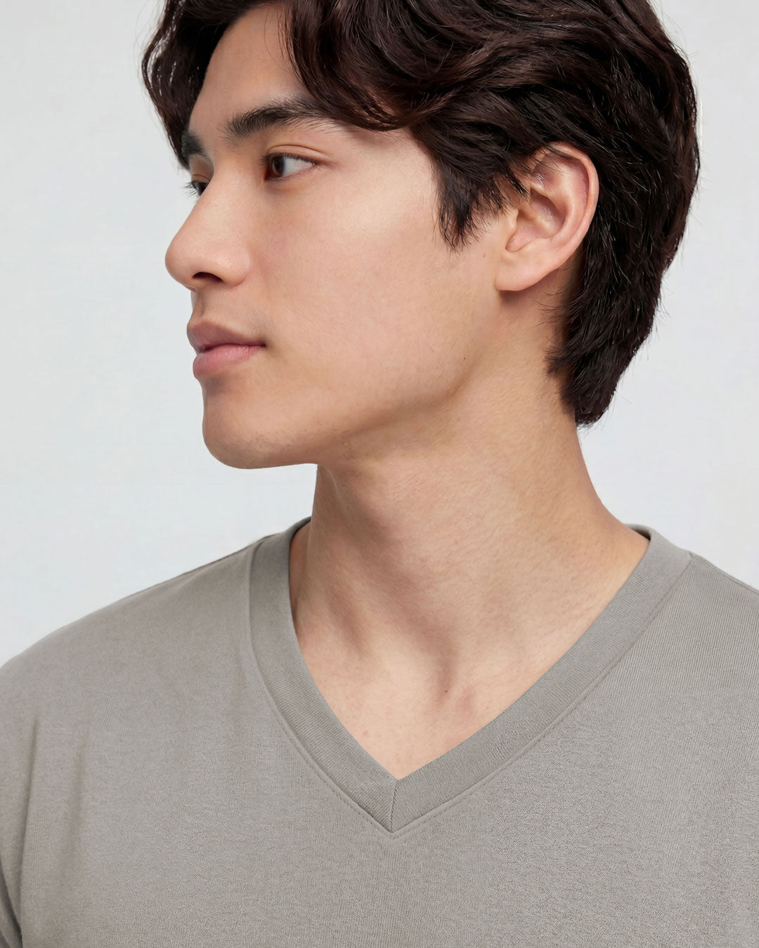 Men Premium Cotton V-Neck Tee