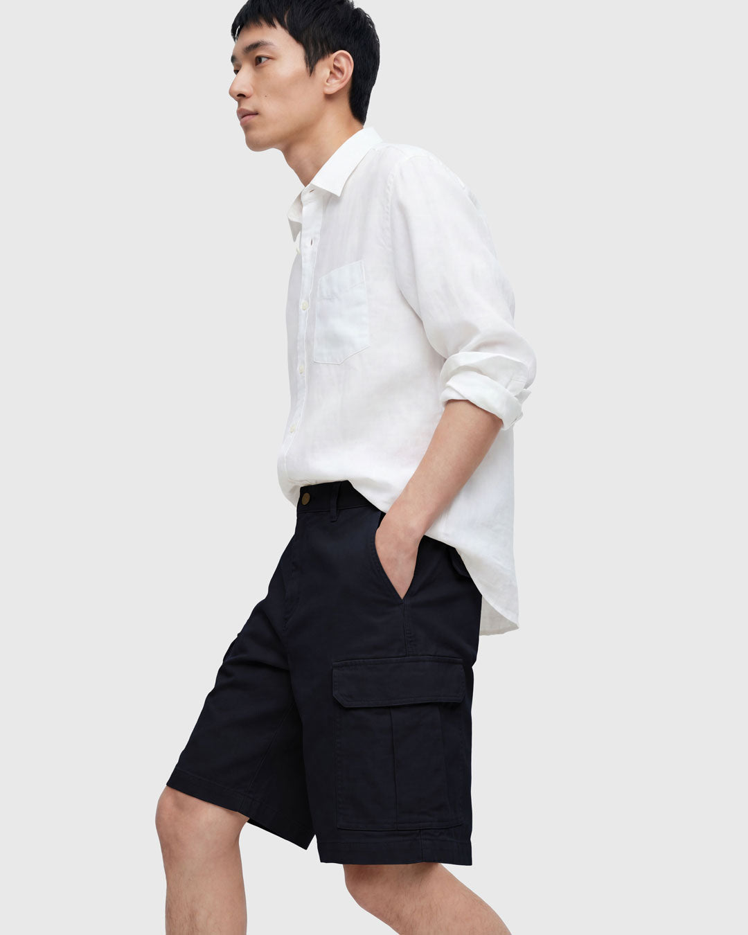 Men Baggy Fit Cargo Shorts