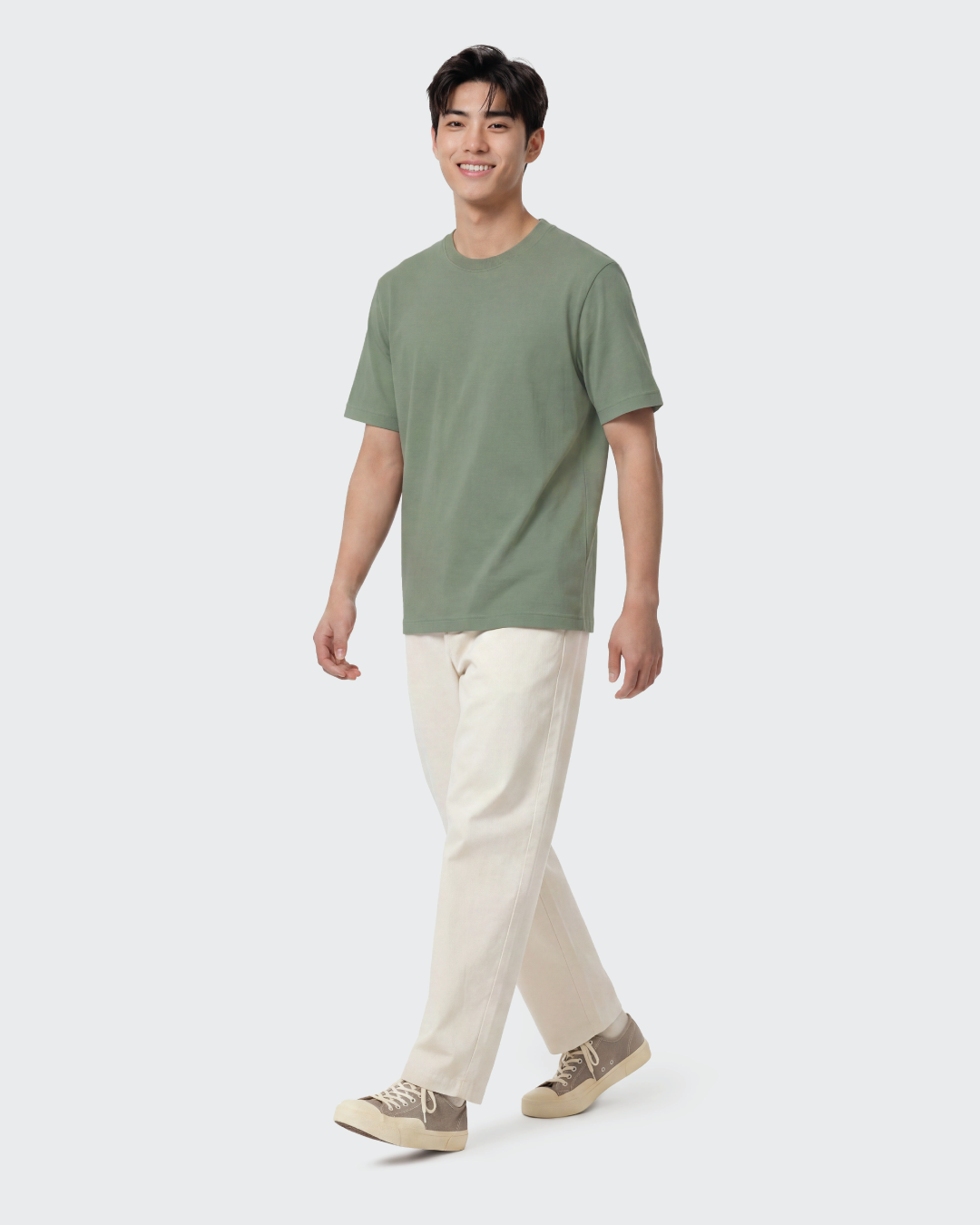Men Regular Fit Basic Tee
