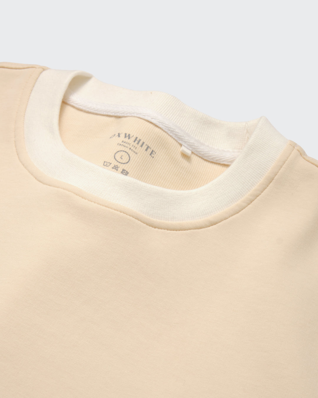 Men Duotone Ribbed Collar Tee