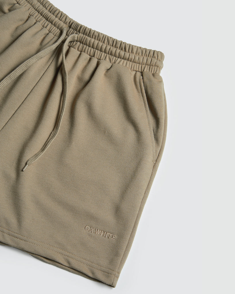 Women Terry Sweat Shorts OXWHITE