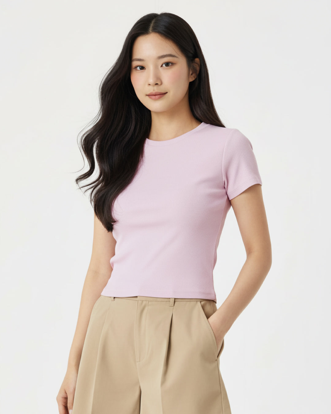 Women Baby Ribbed Tee