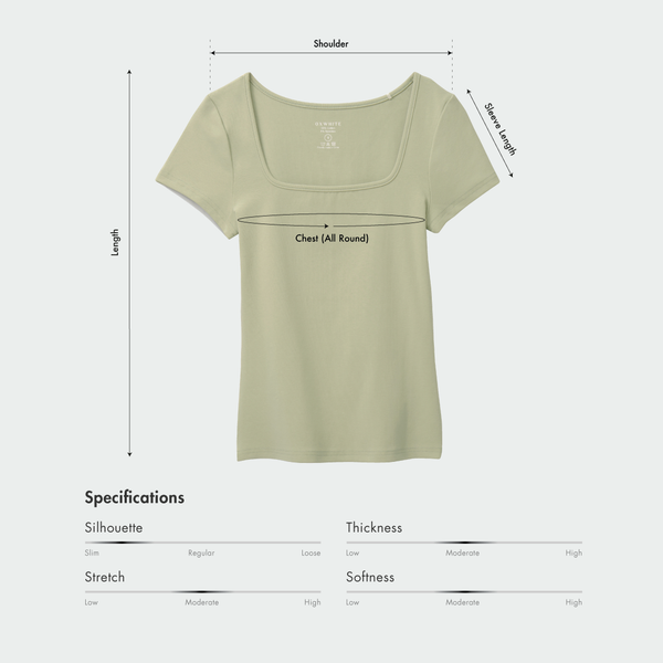 Size chart for Women Everyday Curve Tee