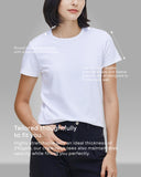 Women Premium Weight Cotton Crew Neck Tee (Essential)