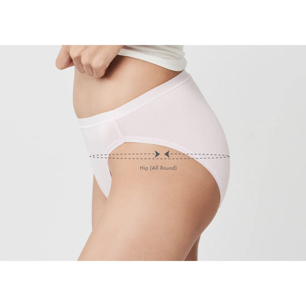 Size chart for Women Comfy Bikini Panties - Floral (2 in 1 Pack)