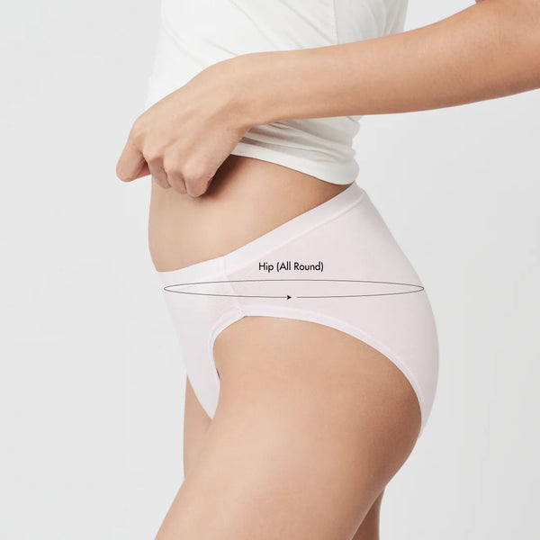 Size chart for Women Comfy Bikini Panties - Pattern (2 in 1 pack)