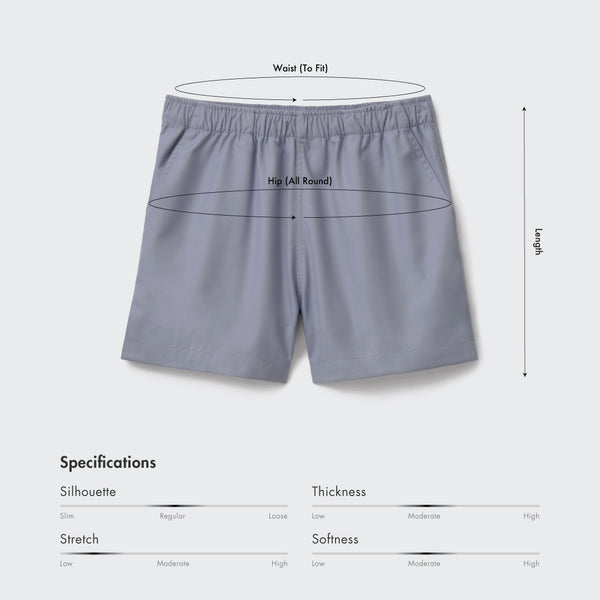 Size chart for Women DailyLite Shorts