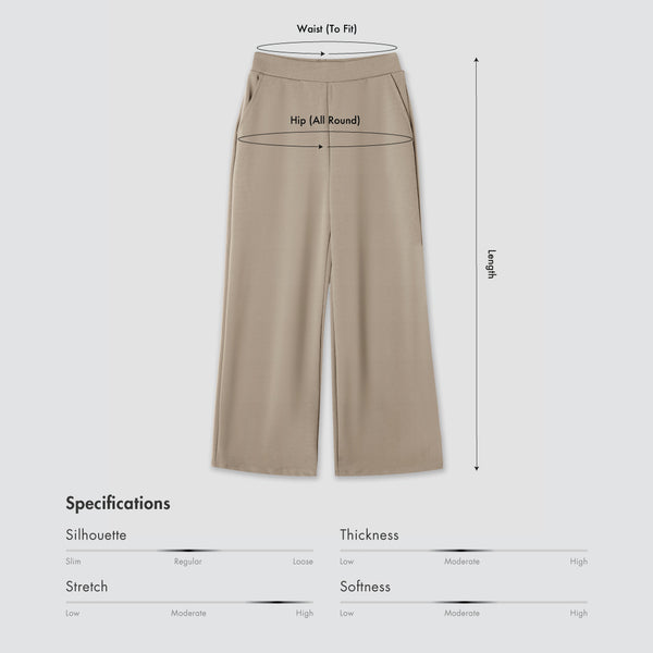 Size chart for Women Flowy Wide Leg Pants