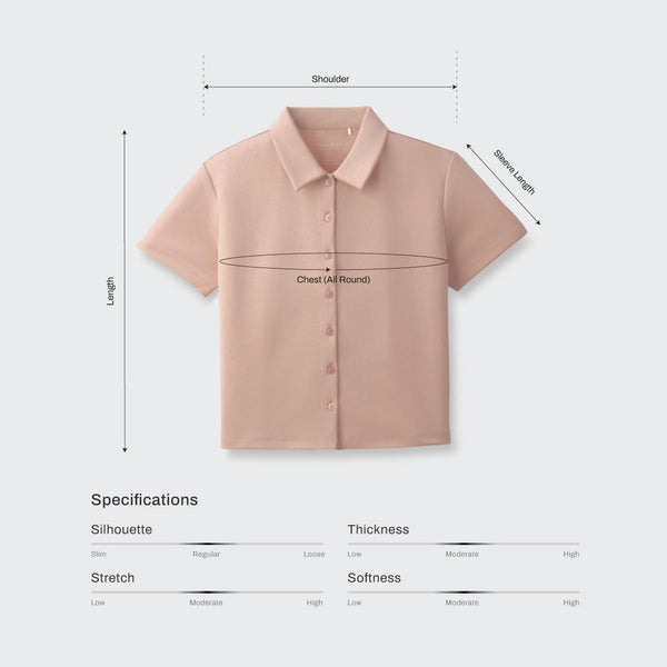 Size chart for Women Mini Polo Shirt