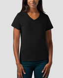 Women Premium Cotton V-Neck Tee