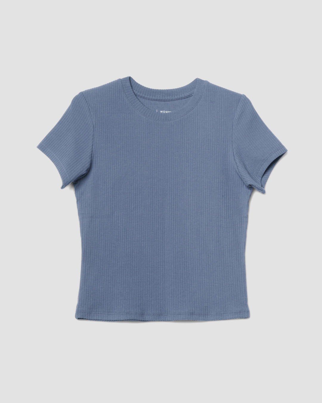 Women Round Neck Ribbed Top