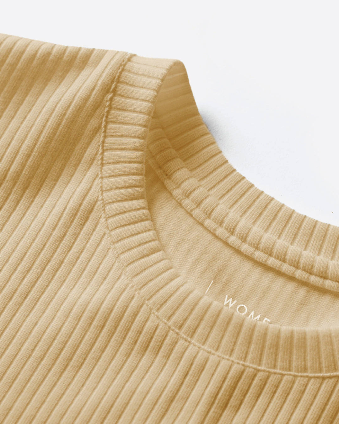 Women Round Neck Ribbed Top