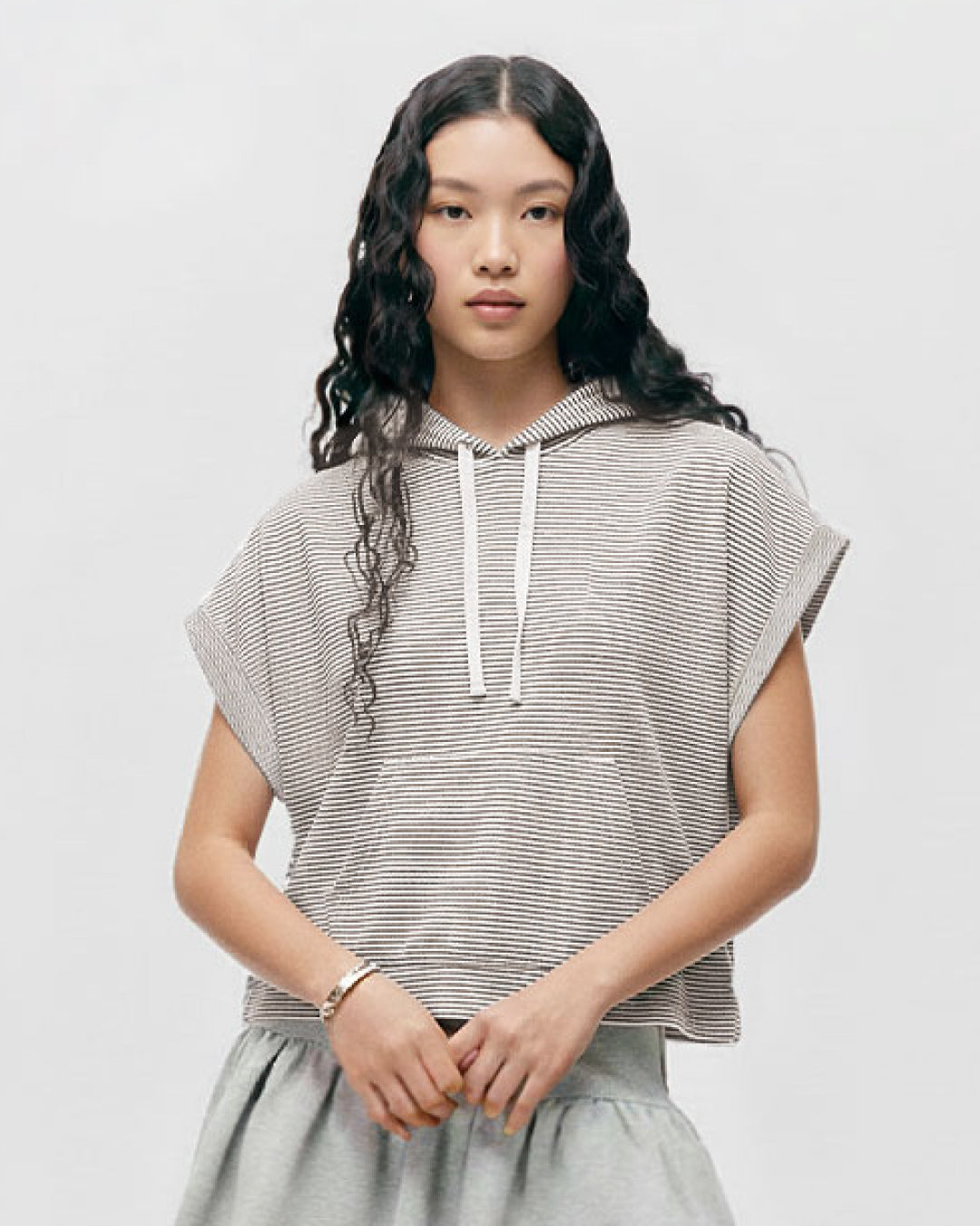 Women Urban Edge Sleeveless Hoodie