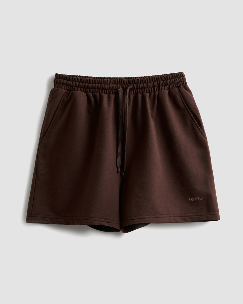 Women Terry Sweat Shorts OXWHITE