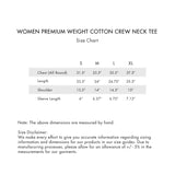 Women Premium Weight Cotton Crew Neck Tee (Seasonal)