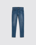 Men Slim Straight Denim