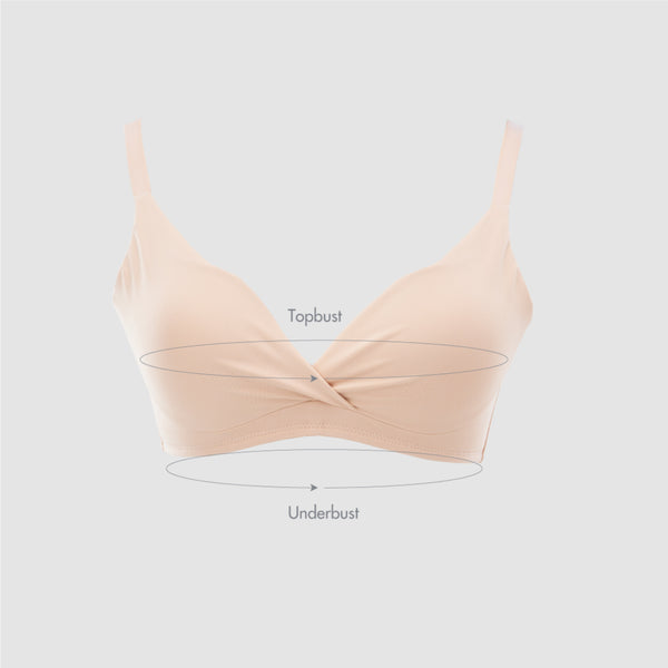 Size chart for The Wire-Free Bra