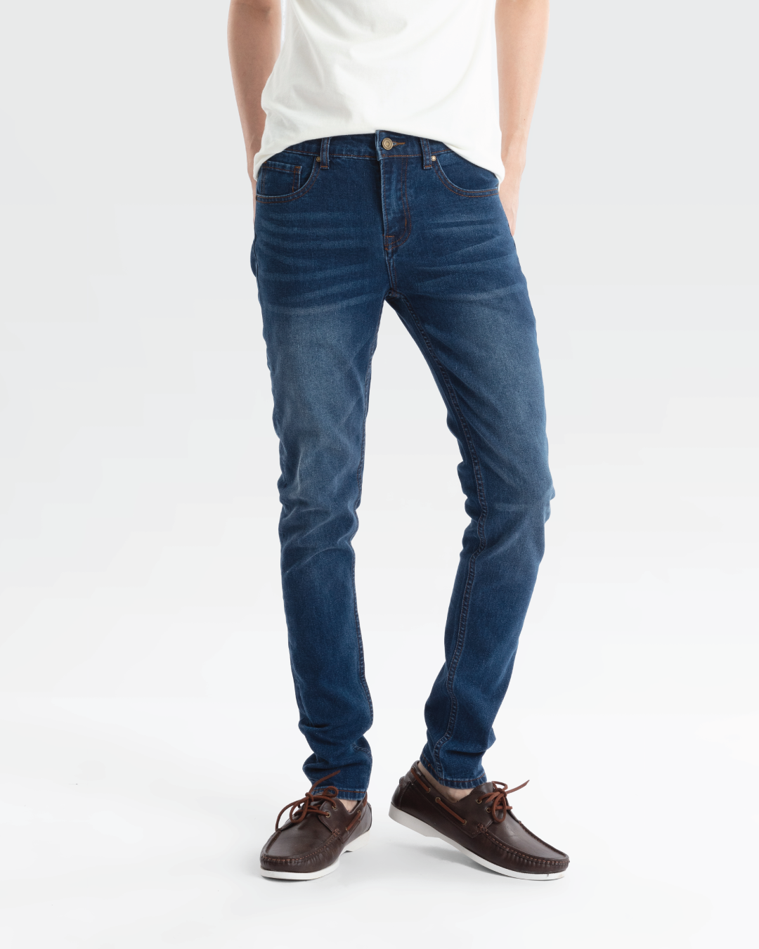 Cool Tapered Leg Jeans In Dark Midnight Brushed Urban