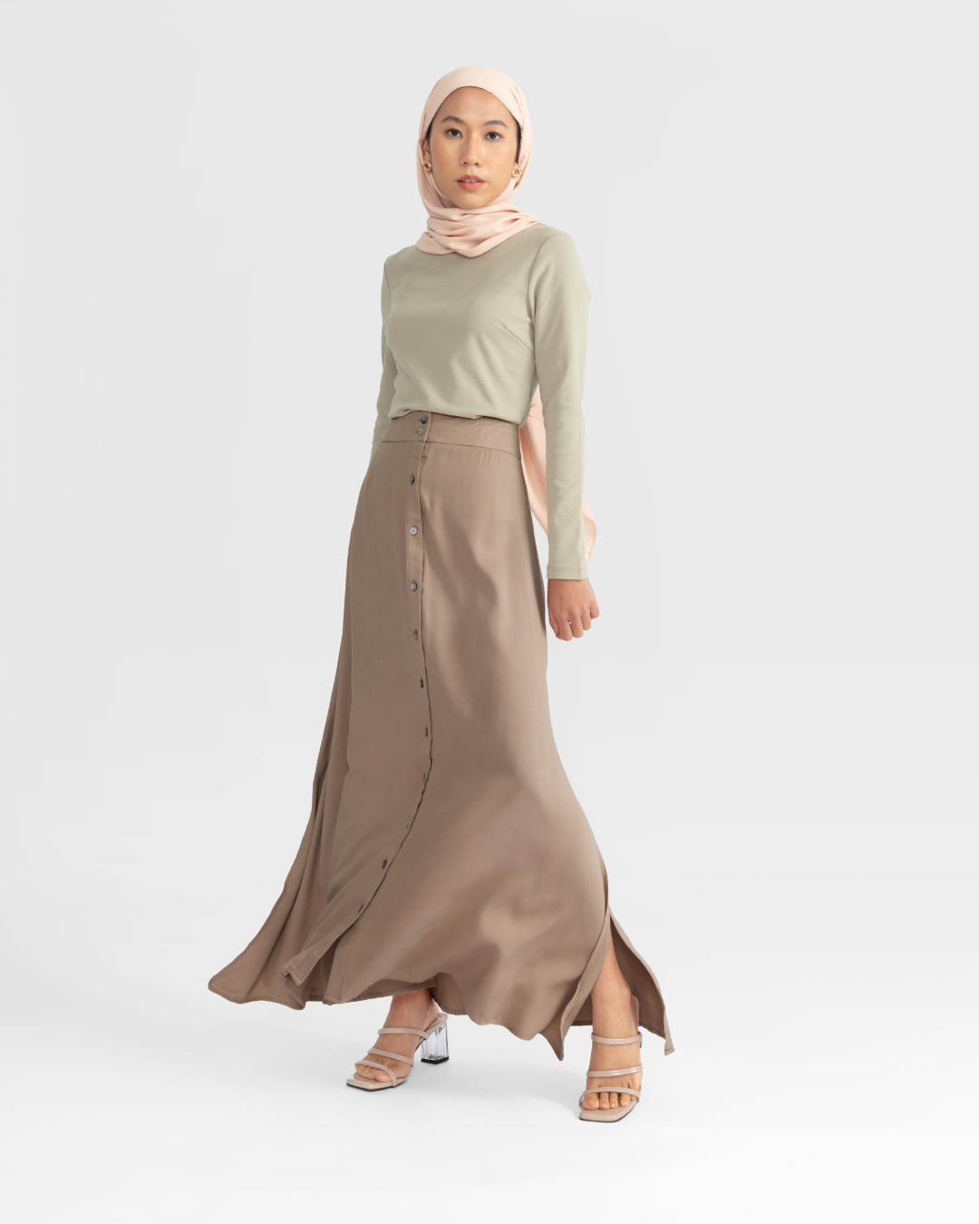 Women Rayon Maxi Skirt