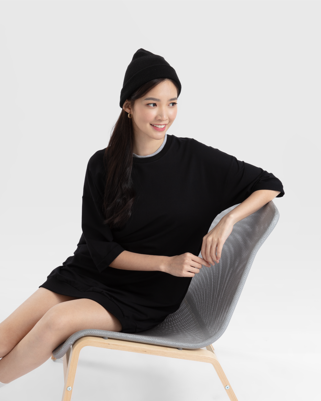 Women 3/4 Sleeve T-Dress