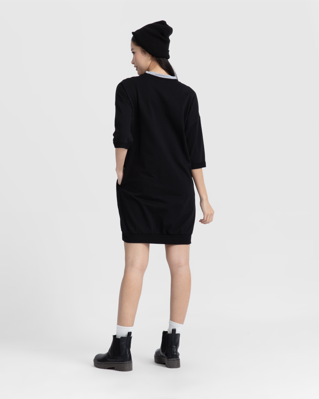 Women 3/4 Sleeve T-Dress