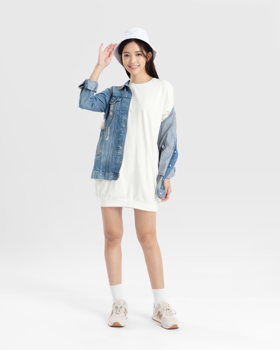 Women 3/4 Sleeve T-Dress