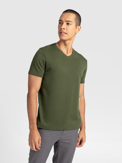 Men V-Neck Tee