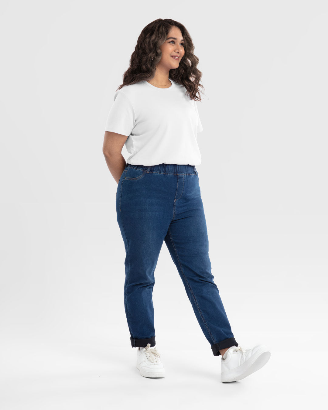 Women Premium Weight Cotton Crew Neck Tee (Essential)