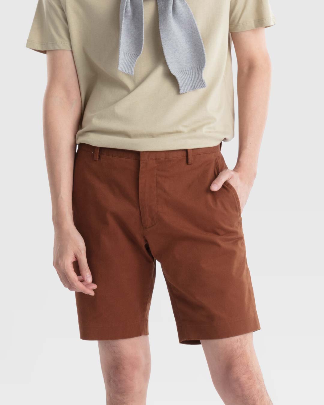 Men Slim Fit Casual Shorts – OXWHITE